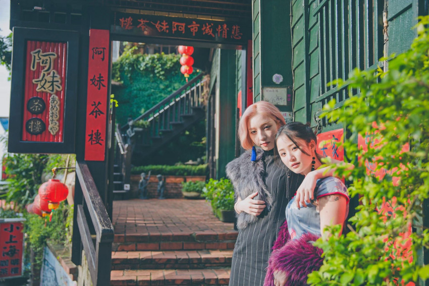 美拍新北市九份老街